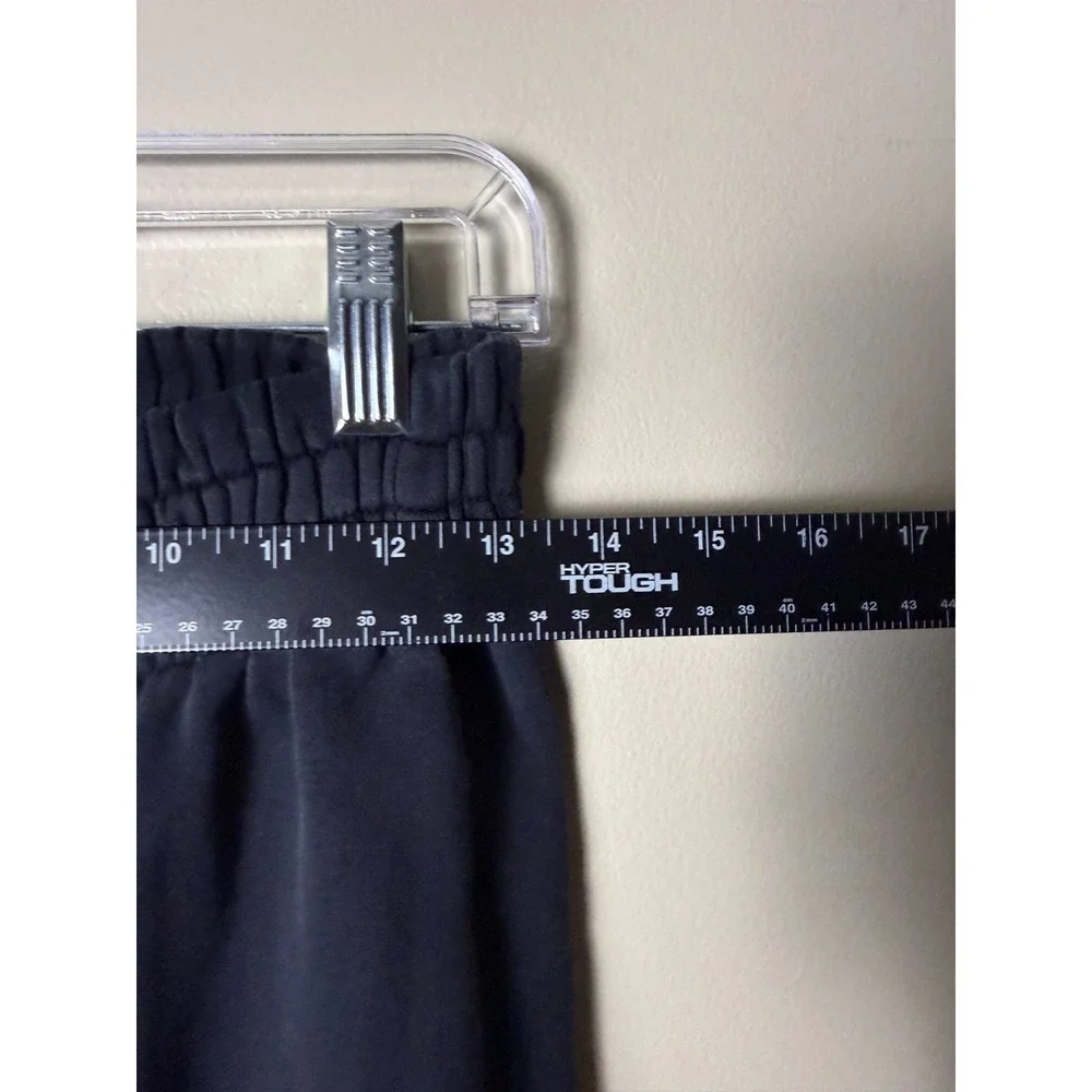 Nike Fleece Cotton Blend Jogger Pants Drawstring Youth M Black Heavyweight